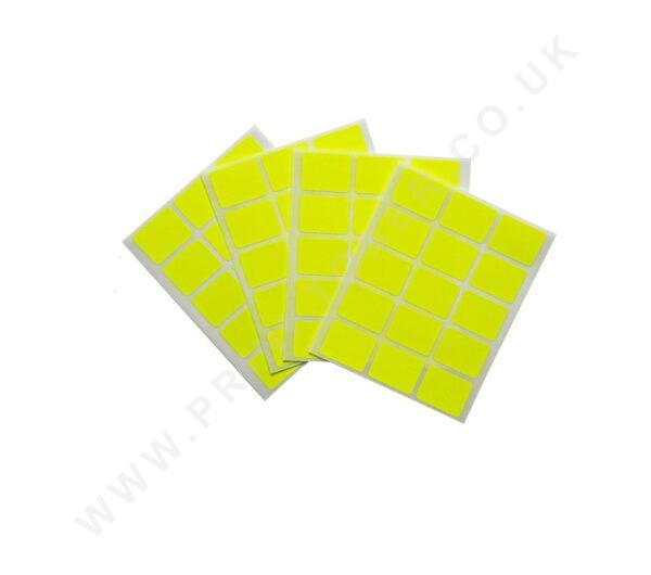 Fluorescent Yellow 19x25mm Labels Fluorescent Yellow 19x25mm Labels